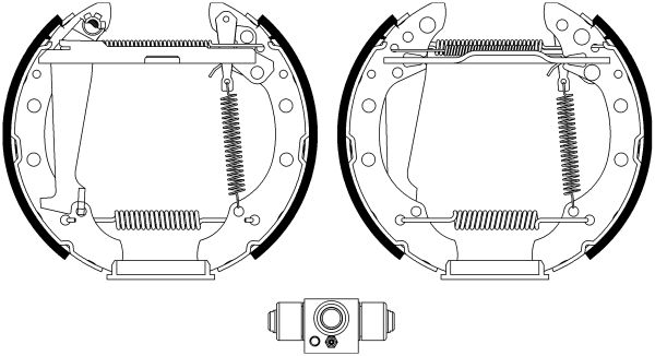 HELLA PAGID Комплект тормозных колодок 8DB 355 022-701